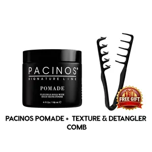 Pomade with Free Texture Comb & Detangler