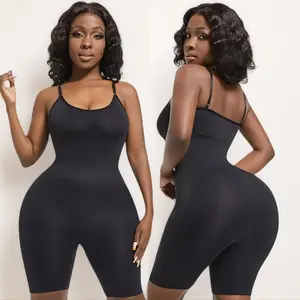 Tummy Control Bodysuit with Built-in Bra | Soft Microfiber Shapewear | Butt Lifting Short Cut | Adjustable Straps | Breathable Everyday Wear | Curvy Fit