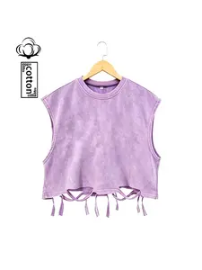 American Y2K Summer New Round Neck Plus Size Cotton Sleeveless Vest, Unisex Street Style Vibe, Casual Loose Fit Trend, Perfect for Parties