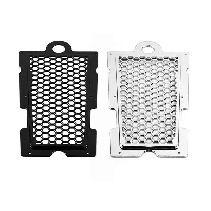 Dustproof Anti-Collision Metal Cooling Protection Cover, Radiator Mesh Grille Oil Cooler Guard, Fit For Softail Bikes 2018 And Up, Chrome & Matte Black Optional Riding Parts