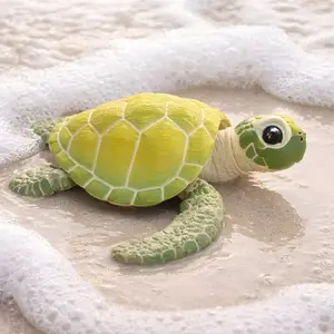 3D Printed Articulated Cute Sea Turtle Fidget Toy, Unisex Portable Tactile Desk Pet, Anxiety Relief Products