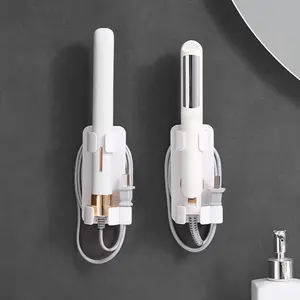 Bathroom Wall Mounted Curling Iron Organizer, 1 Hair Curler Rack, Bathroom Storage Rack for Hair Styling Tool, Room Organizer, Bathroom Supplies, Bathroom Organizer, Home Organizer Set Installation