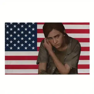 Ellie Williams American Flag 3x5ft Patriotic Fabric Decoration - Weather-Resistant Outdoor/Indoor Use, No Electricity Needed, Durable National Pride Display for Home, Garden, Events, American Flag Accessories, Event Accessory, Decorative Fabric