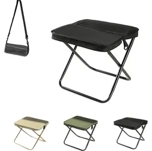 Foldable Backpack Stool PortableUltra Lightweight Camping Chairwith Adjustable Shoulder Strap LargeBlack Outdoor Folding Stool forFishing Hiking BBQ and Travel