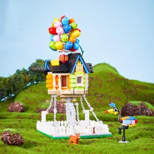 Balloon House Design Building Blocks Toy, Creative Building Blocks Toy, Fun Toy Suitable for Creative People, Home Decoration, Stem Building Blocks, House Building Kit, Building Blocks Set