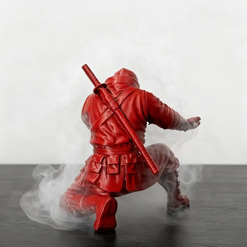 Trendy red ninja pen holder. Creative desktop organizer, holds pens securely. Samurai-style design. Unique gift for colleagues and friends, desk organizers, Desk Accessories, Office Essentials, Office Desk Supplies, Office Desk Accessory