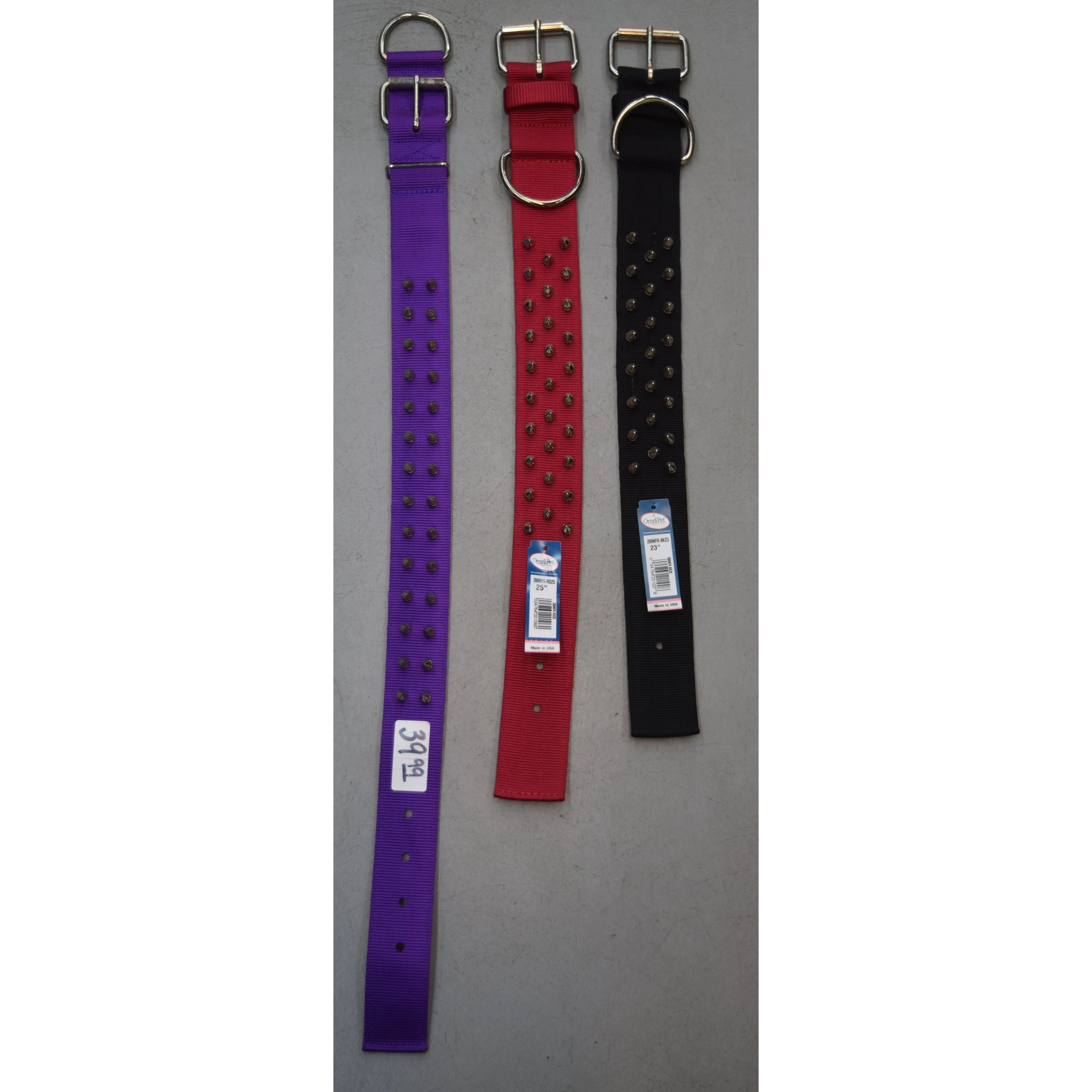 Nylon Triple Spike Collar