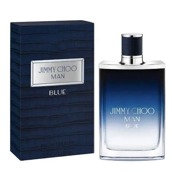 Jimmy Choo Man Blue Men’s EDT Spray 3.4 oz / 100 ml – Fresh Spicy Leather Woody Fragrance | Long-Lasting Masculine Cologne