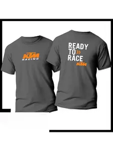 2026 New KTM Motorcycle Racing Unisex Casual Sports Streetwear T-Shirt, Outdoor Off-Road Riding, Quick-Drying Short Sleeve