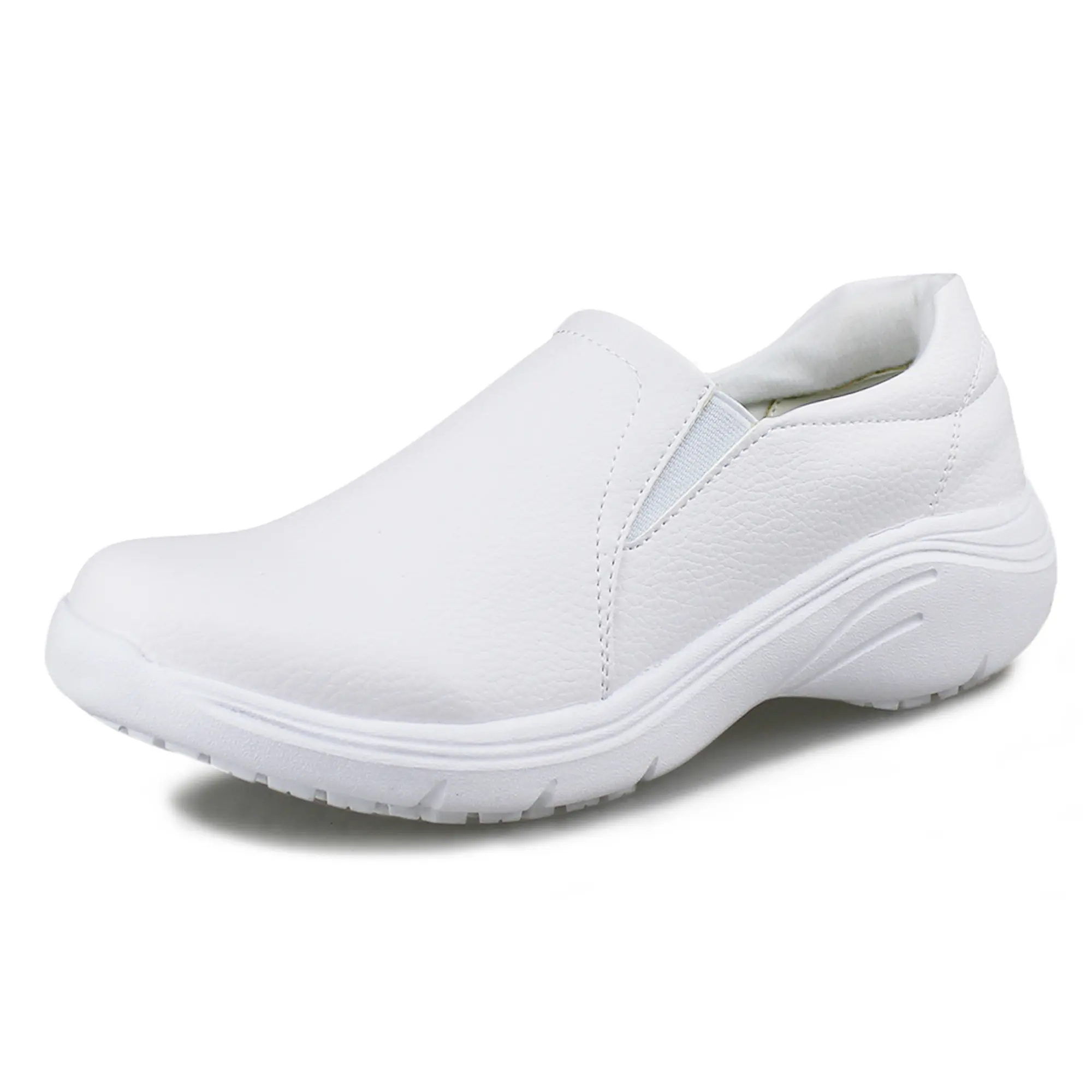 Hawkwell Women's Pull-On Lightweight Slip-Resistant Soft Toe Work & Safety Footwear, Easy-to-Wear Comfortable Nursing Walking Shoes