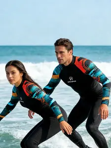 Unisex Quick-Dry Breathable Surfing Wetsuit Top, UV Protection Swimwear, Summer Beach Wear, Tight-Fitting Diving Suit, Fast Dry Swimsuit, Ocean, Water Sports