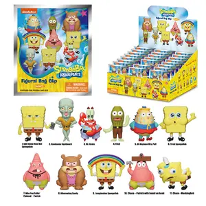 24pcs officially licensed spongebob squarepants mystery mini figure keychain hidden edition random anime cute character collectible blind bag surprise gift