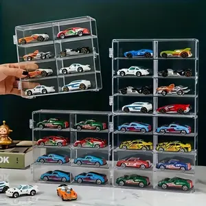 Hot Wheels Storage Box, Alloy Car Model TOMICA 1:64, Children's Toy,(Tomica) Transparent Display Stand, Display Holder