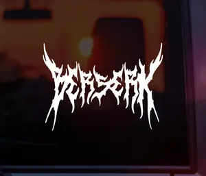 New - Death Metal Style Permanent Vinyl Sticker, Durable Waterproof Decal for Car, Laptops, Tumblers, Notebooks, Gift