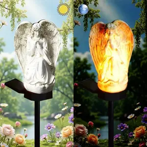 Solar  White Angels Lights, Garden Decorative  Cute  Ground lamp,   LED Lights .