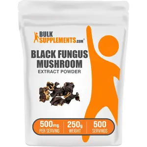 BulkSupplements Black Fungus Mushroom Extract Powder - Immune Support - Antioxidants - Mushroom Supplements - 250g - 500mg per Serving