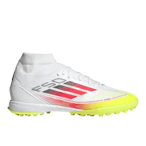 adidas Womens F50 League Turf Mid Soccer Cleats - White adidas Womens F50 League Turf Mid Soccer Cleats - White