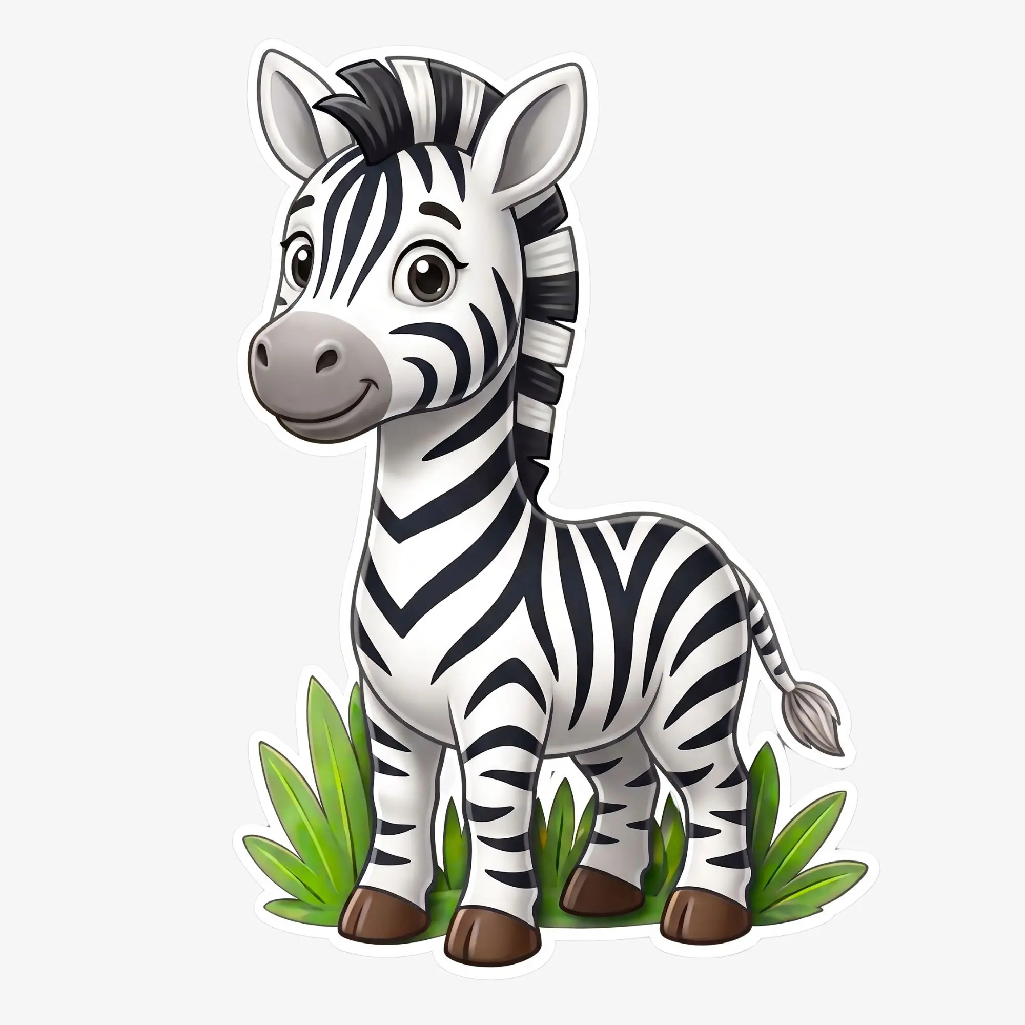 Lightweight Custom Safari Adventure Zebra Character Cut-Out, Festive Party Backdrop Decor for Home & Festive Party Supplies