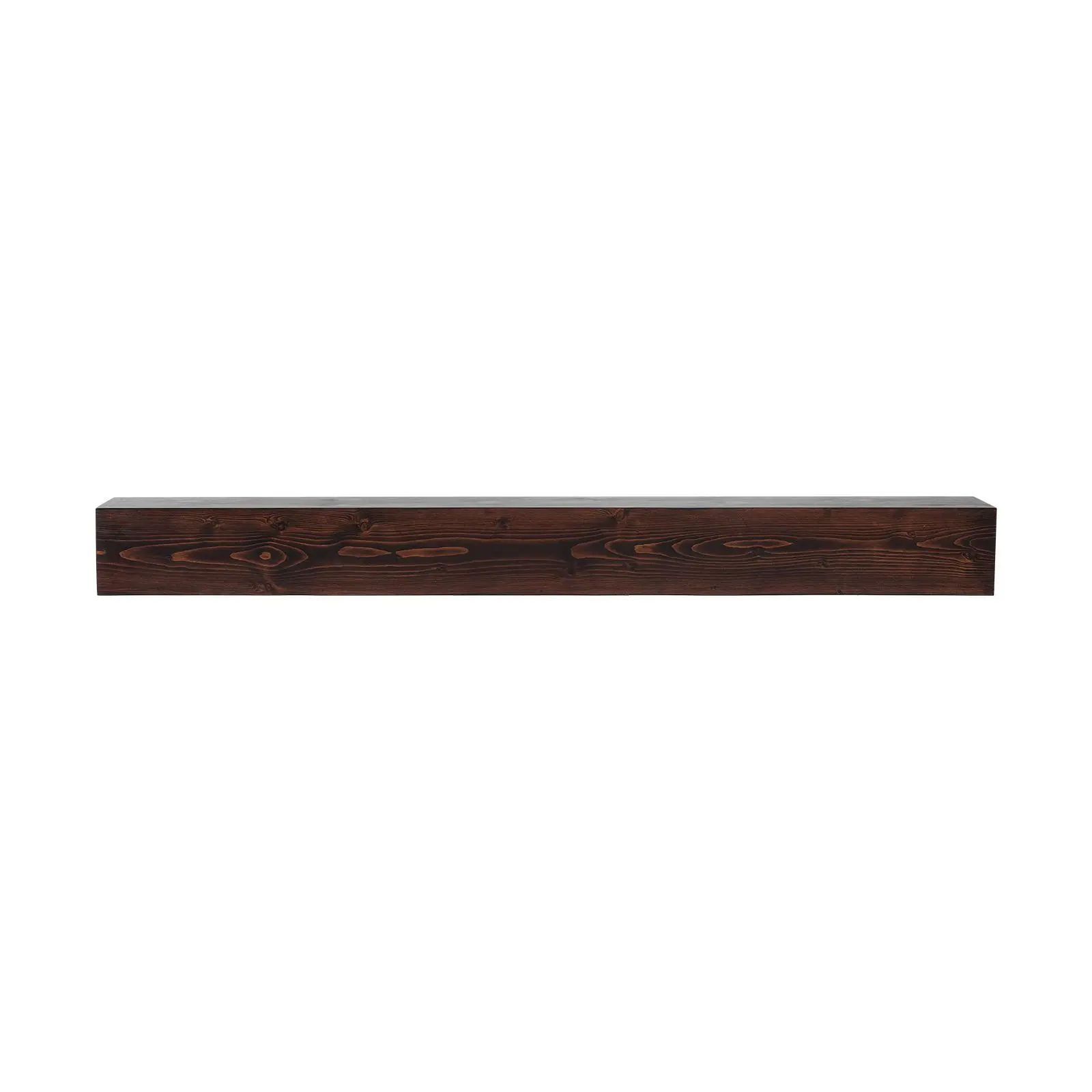 【summerfinds】VEVOR Fireplace Mantel, 60" x 8" x 6", 50 lbs Weight Capacity, Natural Wood Mantel for Over Fireplace, Wall Mounted Floating Farmhouse Shelf, Handcrafted Fireplace Mantel for Wall Decor, Rustic Brown Shelves Mdf