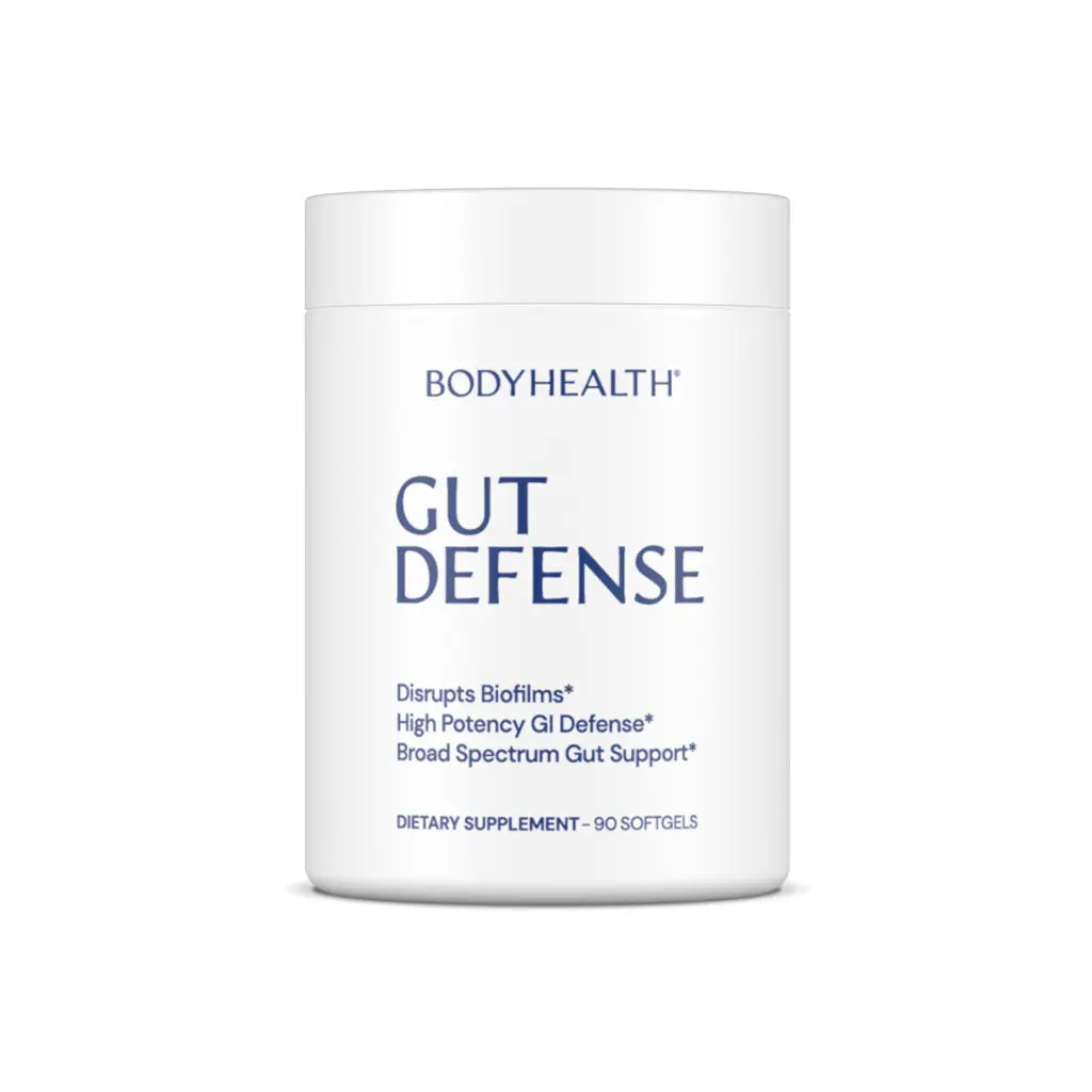 BODYHEALTH Gut Defense Dietary Supplement - Natural, Gluten-Free, Sugar-Free Advanced Microbiome Support with Lavender Oil - 90 Softgels for Gut Cleanse, Bloating Relief, Candida Overgrowth, Immune Health, Gut Support