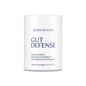 BODYHEALTH Gut Defense Dietary Supplement - Natural, Gluten-Free Advanced Microbiome Support for Digestive Wellness, Healthy Gut & Immune Function - 90 Softgels