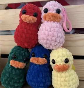 Crochet Rubber Duck Keychains
