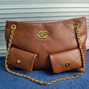Brown leather crossbody