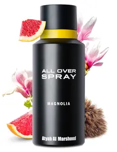 ATYAB AL MARSHOUD Magnolia All Over Spray (125 mL) - Long-Lasting (Up to 24 Hours), Unisex Body Mist, Floral & Fruity Magnolia Scent with Musk & Amber, Premium Body Spray for Women & Men