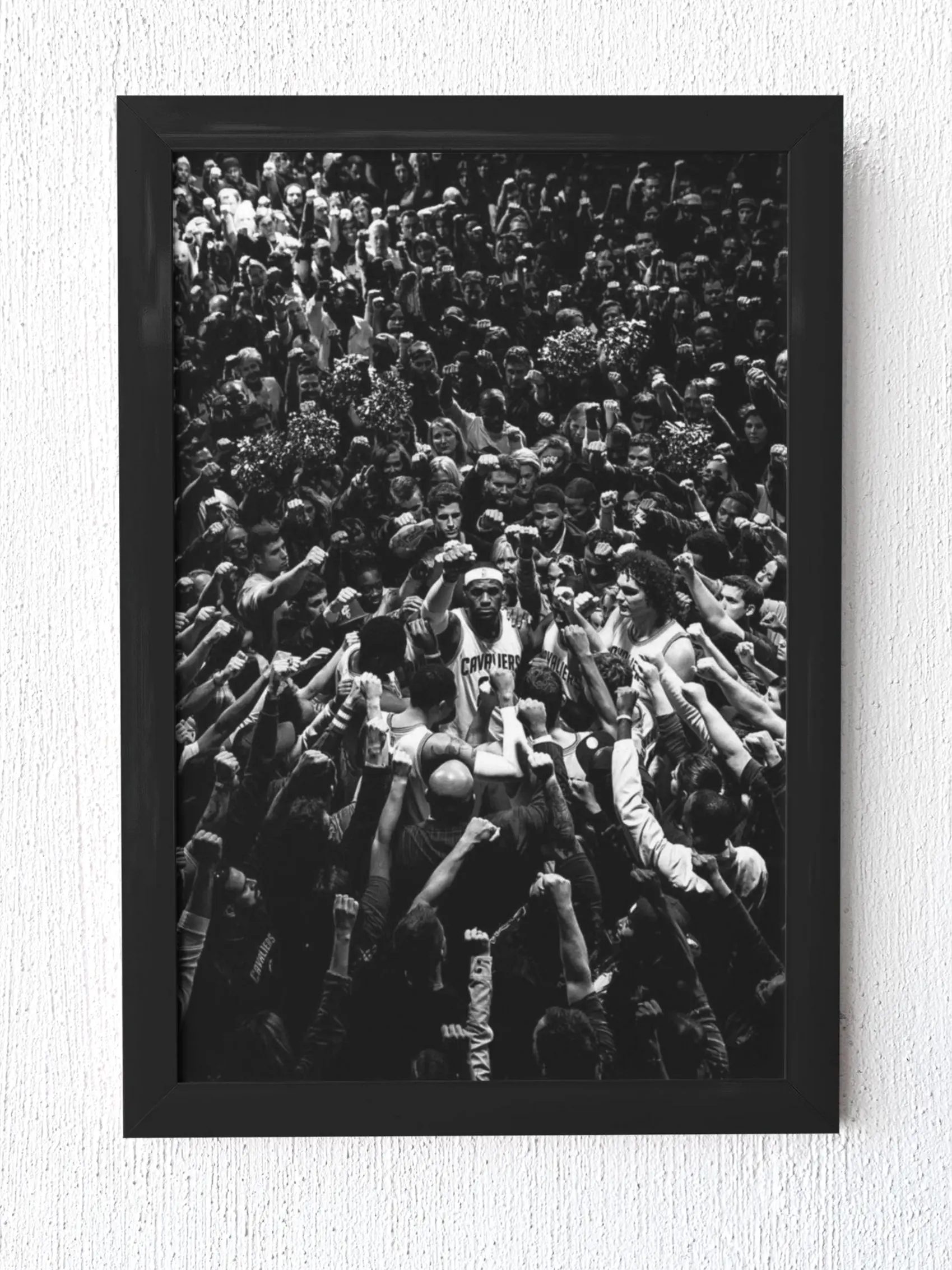LeB.ron J.ames Poster | Iconic Basketball Wall Art | Black & White Sports Print | Basketball Fan Gift