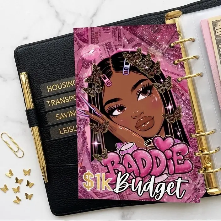 Beginner A6 Budget Baddie Low Income Easy Savings Challenge with zip envelopes