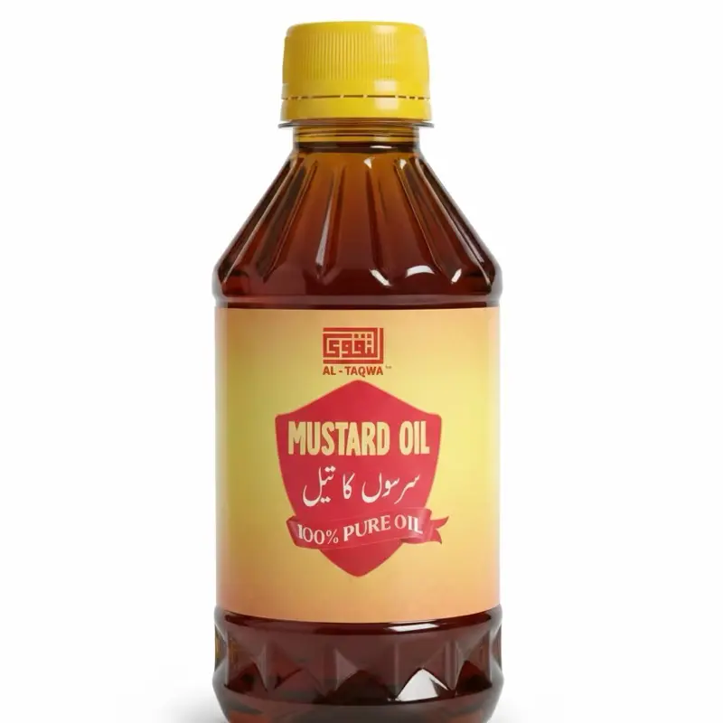 Al-Taqwa Mustard Oil 500ml 100% Pure - Authentic Quality Cooking Oil for Culinary Use