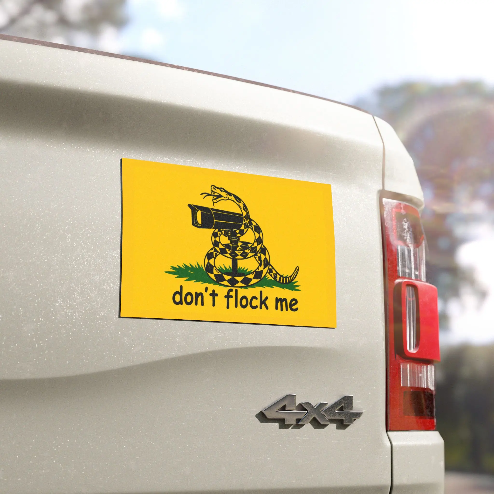 Don't Flock Me Car Magnet | Funny Anti Surveillance Car Magnet | Flock Camera Privacy Magnet | License Plate Reader Protest Magnet | ALPR Car Magnet | Privacy Advocate Gift | Removable Truck & Vehicle Magnet