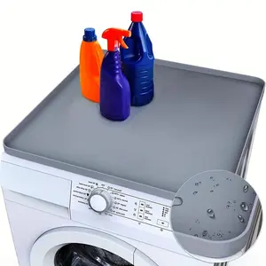 Non-Slip Waterproof Washing Machine Storage Mat, Durable Washer Dryer Top Cover, Household Dust Cover, Easy-Clean Laundry Room Organizer Essential, Home Care Supplies