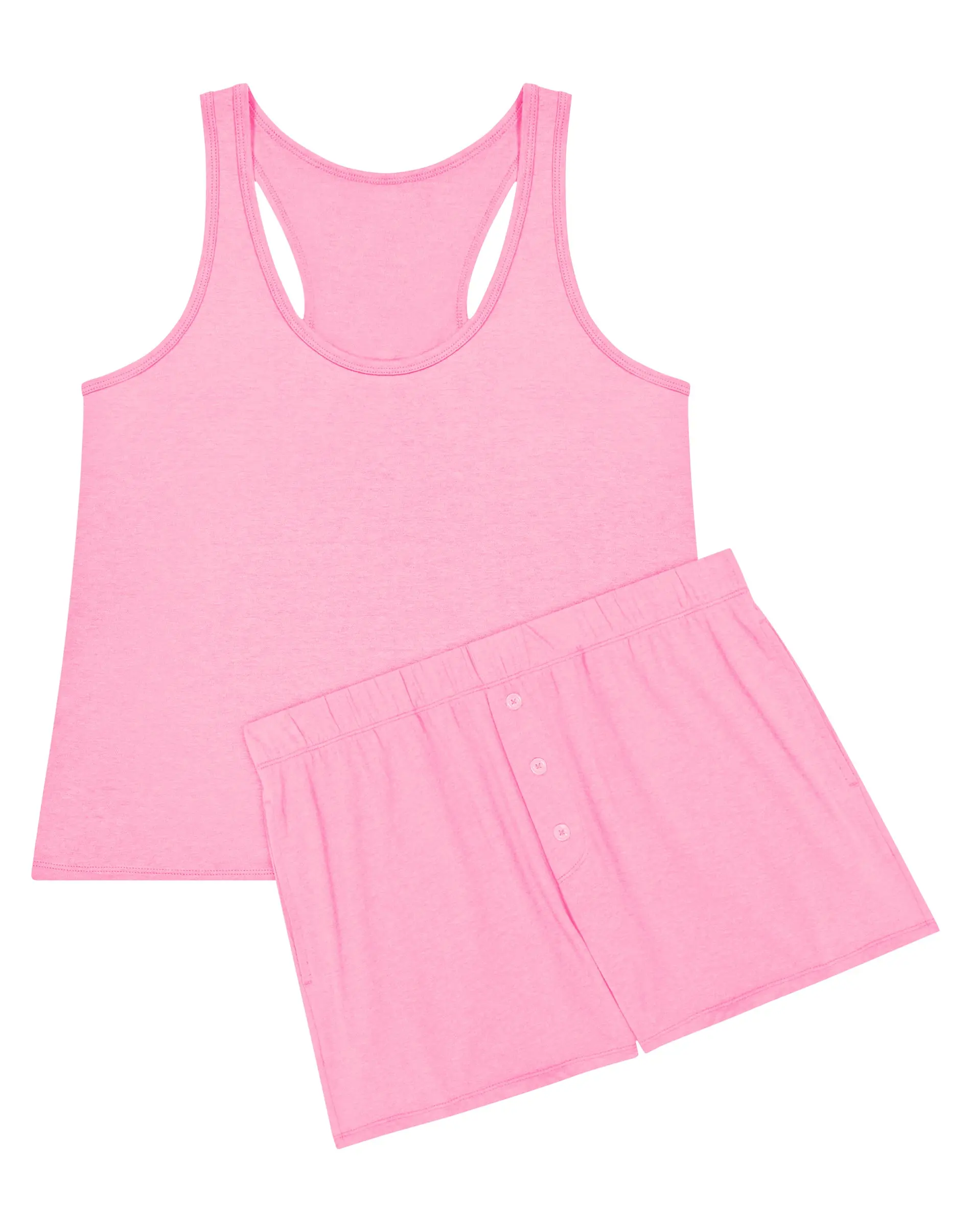 Hanes Originals Comfywear Women's Pajamas Set, Sleep Top & Shorts, Loungewear