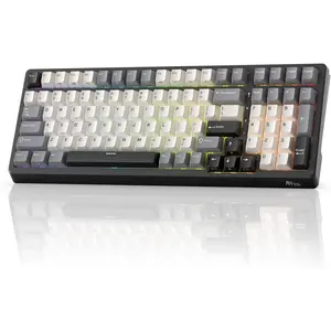 F99  Mechanical Keyboard with Numper Pad, Tri-Mode Hot Swappable 95%100  Gaming Keyboard BT/2.4G/USB-C, Pro Software, 5000mAh , Customed Silent Switches