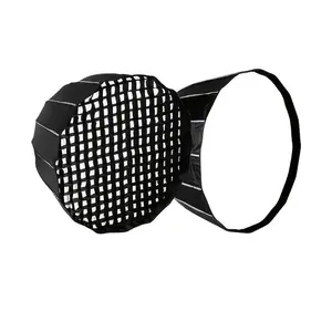 35.4 Inch/90cm Parabolic Softbox Bowens Mount Soft Boxes with Honeycomb Grid, Quick Set Up Quick Folding, Compatible with Bowens Mount Light