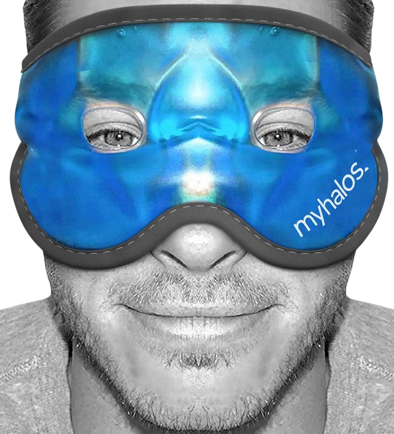 MyHalos Cooling Eye Mask – Reusable Gel Cold Pack for Puffy Eyes, Eye Strain & Relaxing Cold Therapy Comfort