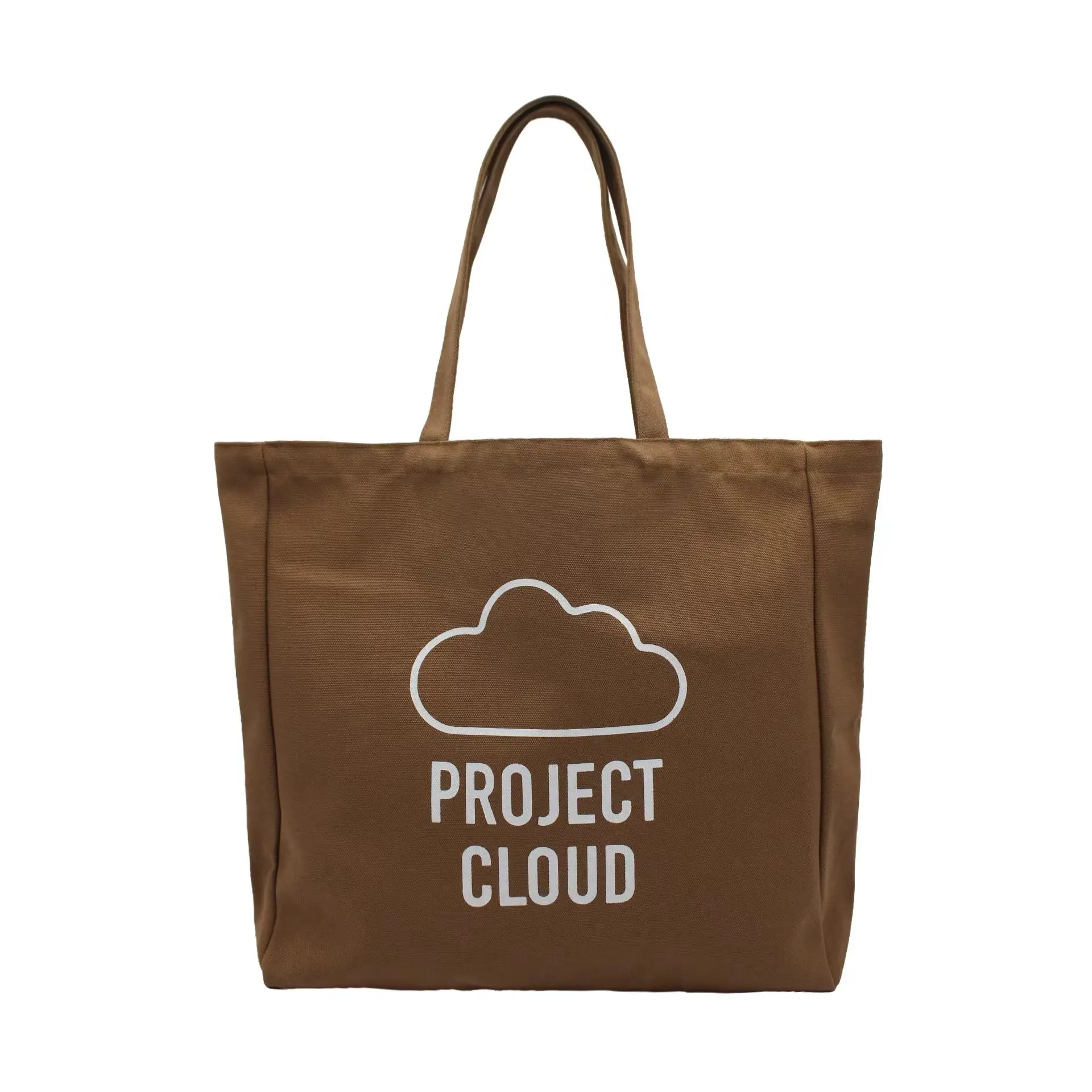 Project Cloud Tote Bag | Spacious Canvas Tote Bag | Lightweight | Durable | Reusable Everyday Carryall - Cloud Tote