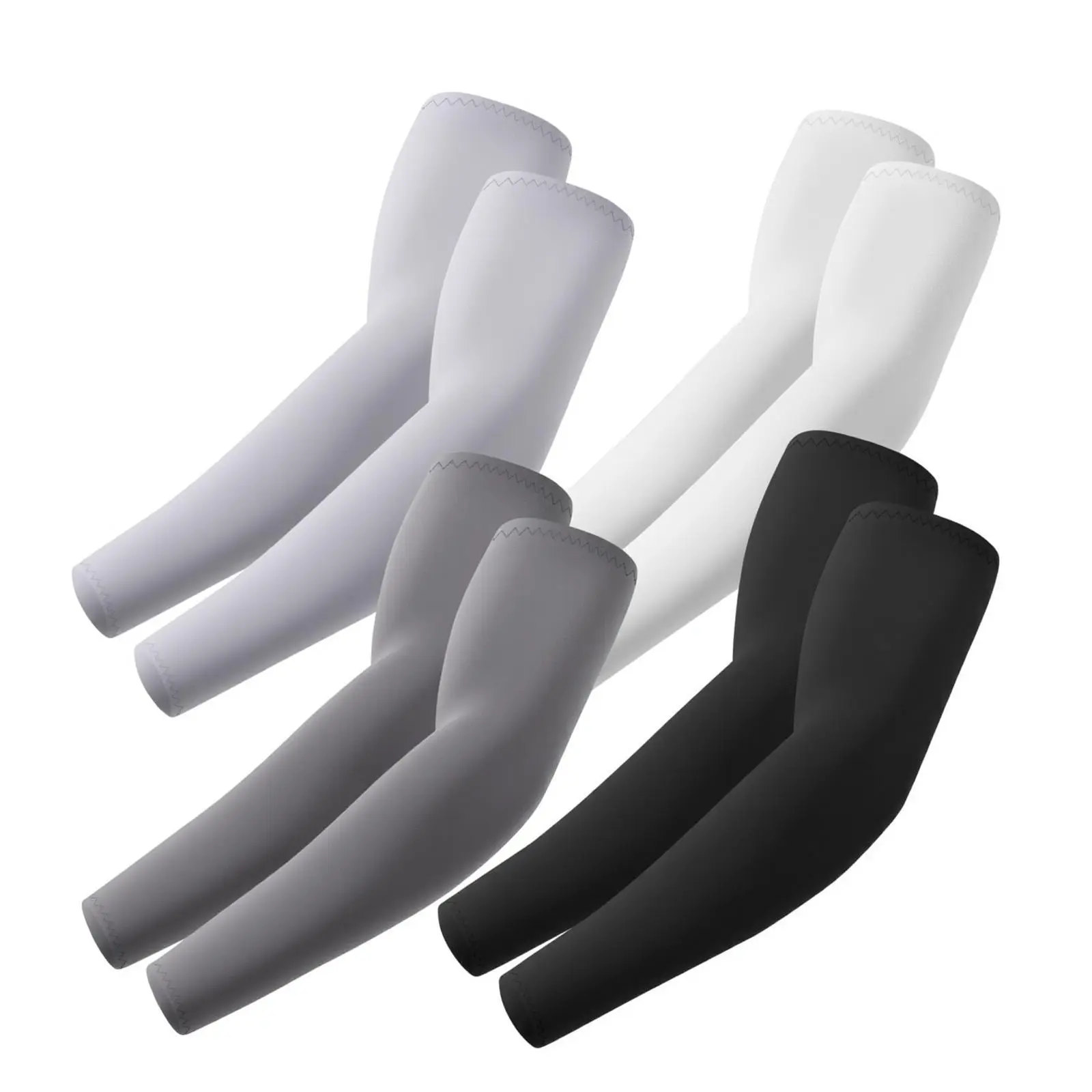 Cooling Protective Upper Arm Sleeves - UV Protection Compression Fit Sports Arm Compression Protective Gear for Men/Women