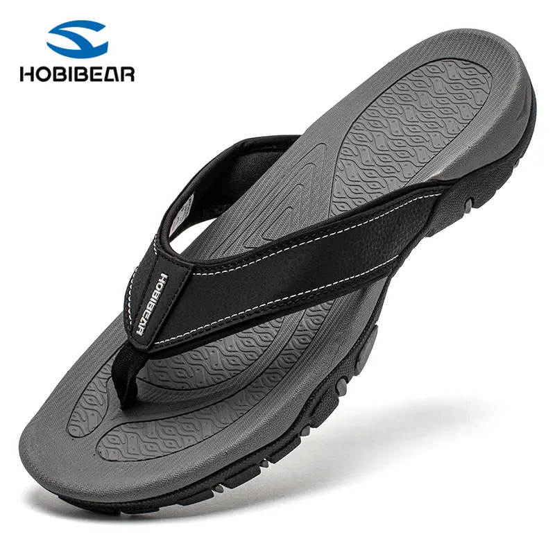 Hobibear Men's Soft Anti-Slip Casual Thong Sandals - Thick Bottom Flip Flops, Indoor-Outdoor Beach Walking Slippers Footwear, Anti-Slip Men's Sandals,shoes for back to school,back to school shoes