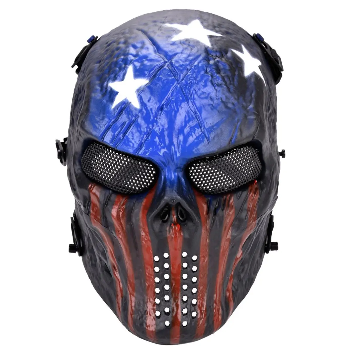 USA Style Adjustable Modern Lightweight Protective Face Masks for Outdoor Activities & Cosplay Gear