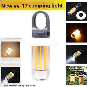 High power strong light flashlight outdoor multi-function searchlight with hook camping light white laser flashlight