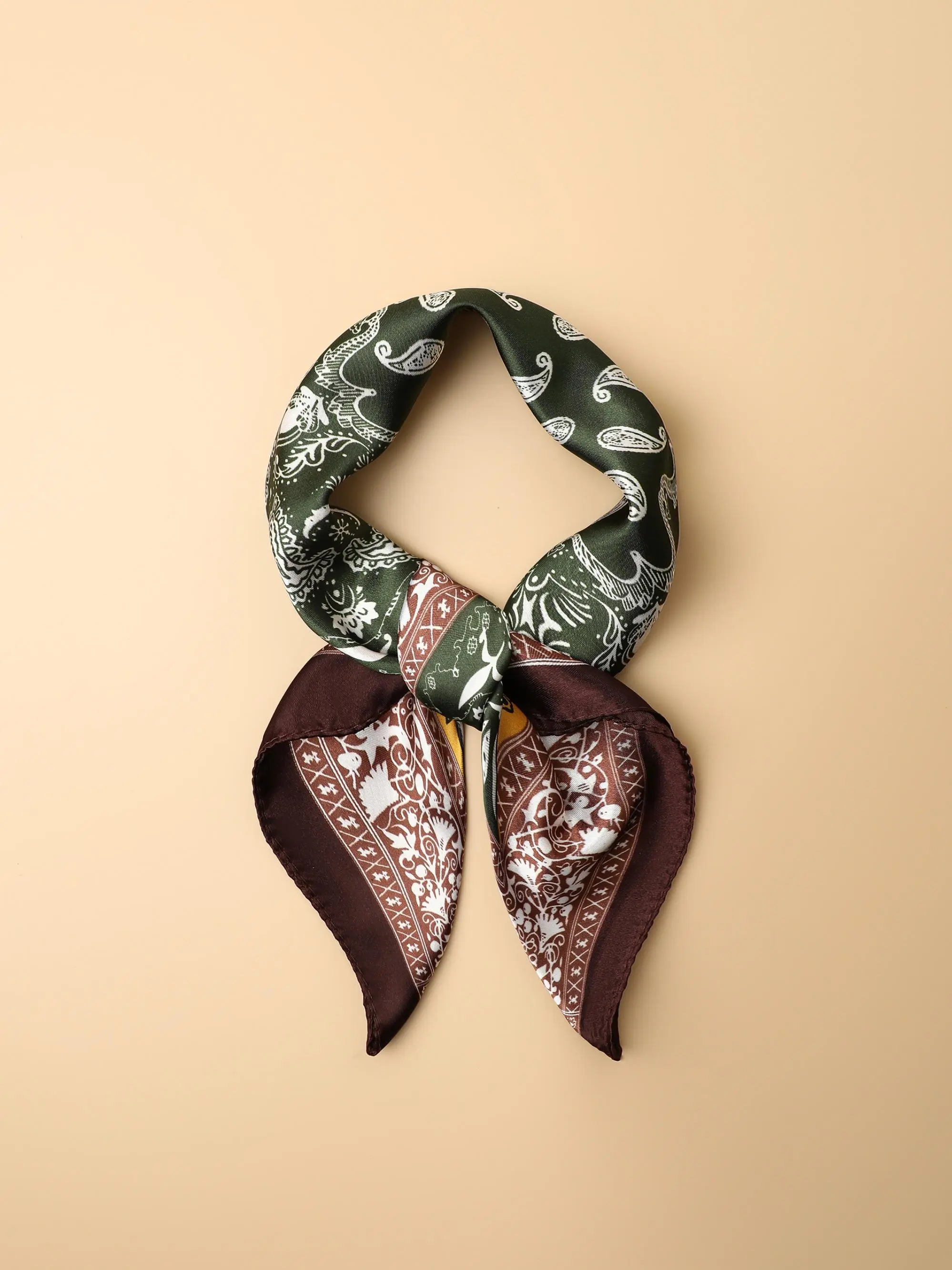 Paisley Print Square Scarf, Fashionable Soft Comfortable Bandana for Women & Men, Casual Versatile Scarf for Daily Wear, Boho Style Scarf, Fashion Accessories for Spring & Fall