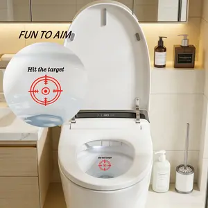 Fun Aim on Toilet Pee Target Stickers 10PCS Red Bullseye Training Decor for Easy Aim Training Improved Hygiene in Bathrooms Ideal for Boys