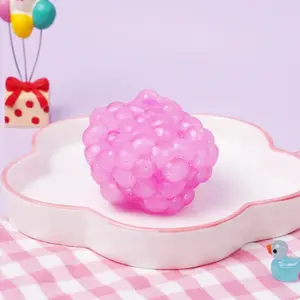 Pawtoto Grape Beeds Squishy Toy Handmade TPR Medium Softness #Summervibes