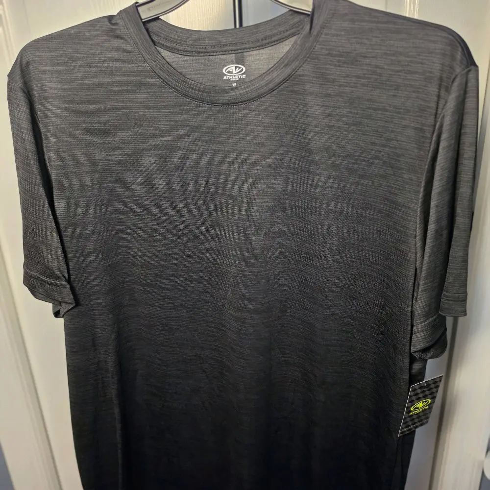 Athletic Works Men's/Women's XL Athletic T-Shirts, 2-Pack Breathable Casual Sports Tops