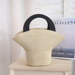New Fashionable Straw Handbag Design with Hat, Easy to Match, Perfect for Women, Stylish and Versatile Accessory, Ideal for Daily Use