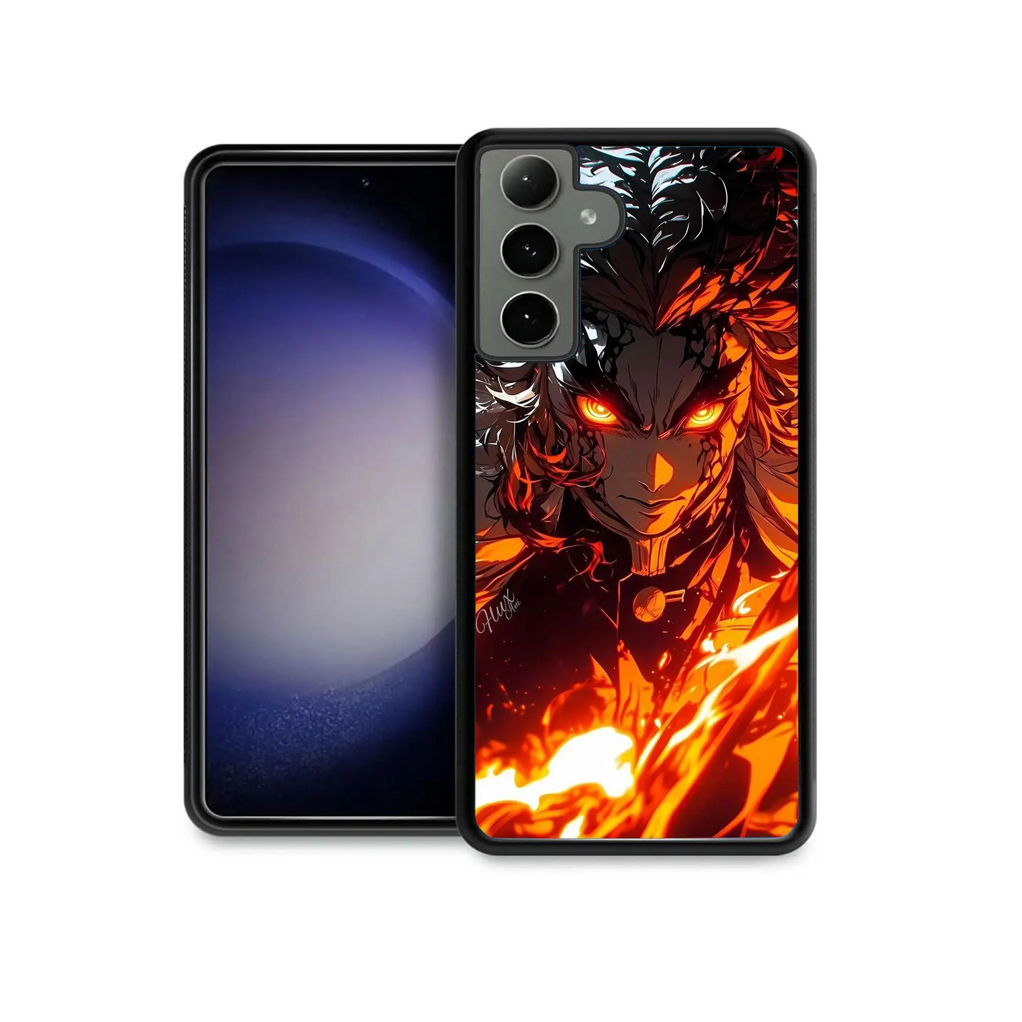 Anime Cute Demon Slayer Kimetsu no Yaiba Nezuko Zenitsu Inosuke Phone Case for Samsung Galaxy A15, A13 A14 A16 A21 A22 A23 A25 A26 A31 A32 A33 A34 A35 A36 A42 A51 A52 A53 A54 A55 A56 A73 5G Shockproof Cover