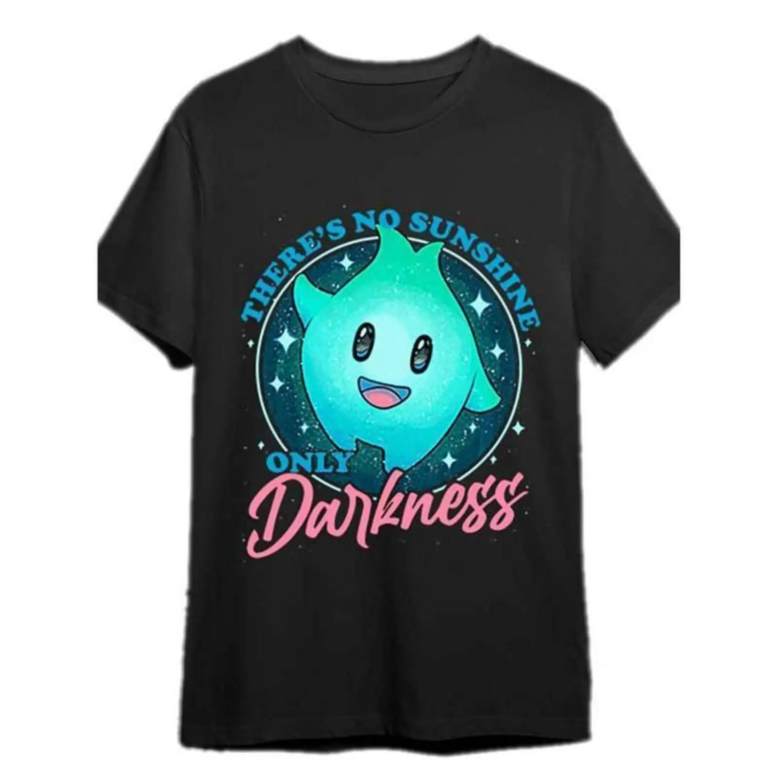 Luna Star Unisex Dark T-Shirt - Short-Sleeve Tee, Unique Fun Prints, Sports & Outdoor Active Top