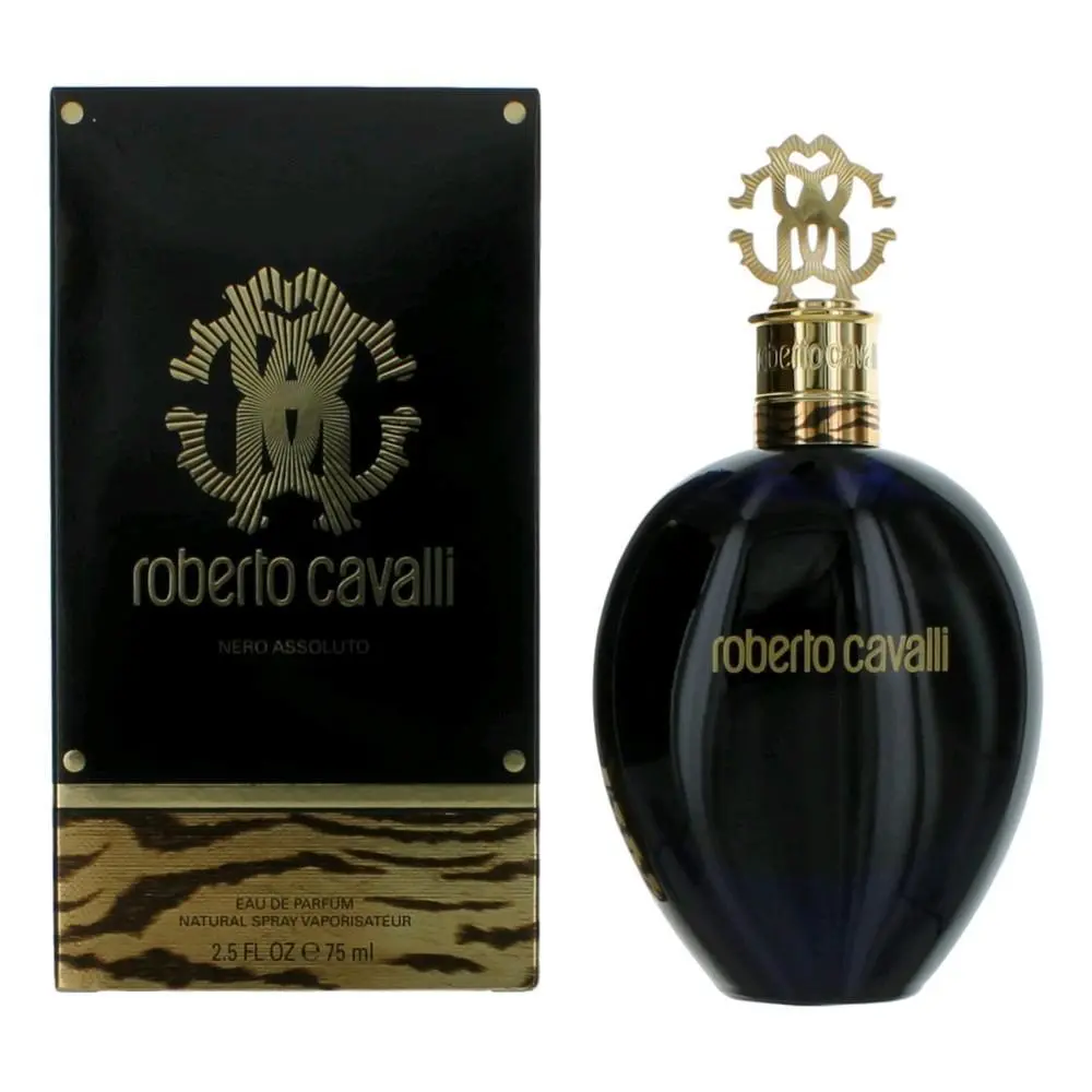 Roberto Cavalli Nero Assoluto by Roberto Cavalli, 2.5 oz Eau De Parfum Spray for Women, Elegant Women's Fragrance, Edp